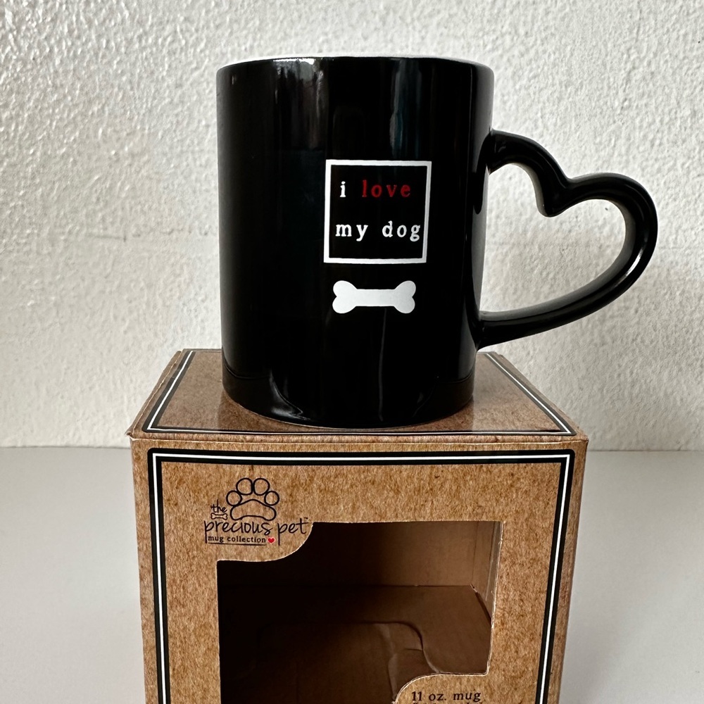 Black Dog Lover Mug “I Love My Dog”